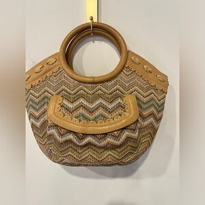 Cole Haan Sarah Straw Purse